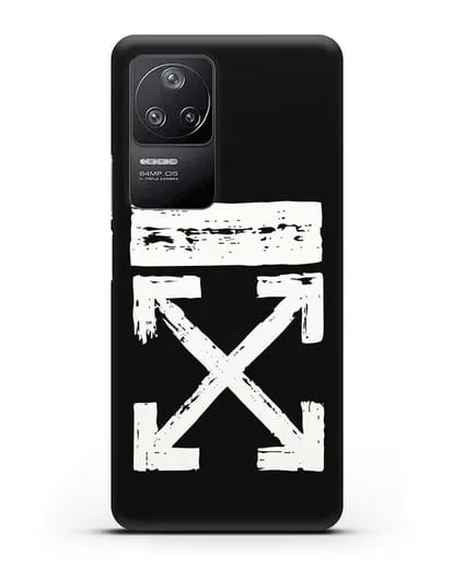 Чехол с логотипом Off White Style силиконовый для Xiaomi Poco F4