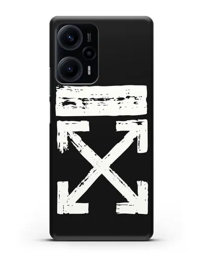 Чехол с логотипом Off White Style силиконовый для Xiaomi Poco F5