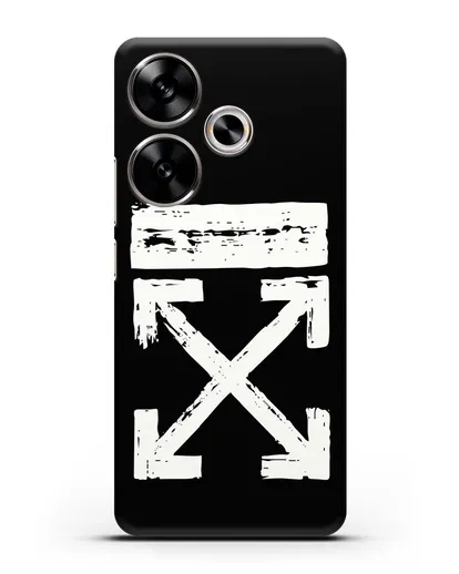 Чехол с логотипом Off White Style силиконовый для Xiaomi Poco F6