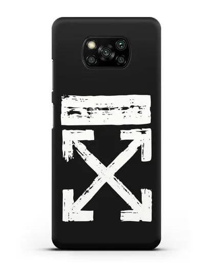 Чехол с логотипом Off White Style силиконовый для Xiaomi Poco X3 Pro