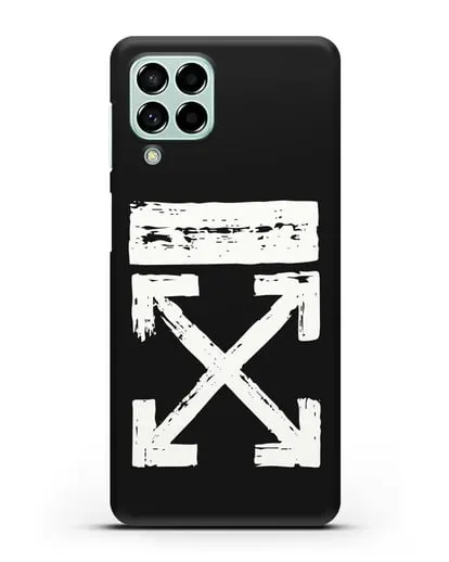 Чехол с логотипом Off White Style силиконовый для Samsung Galaxy M53 [SM-M536]