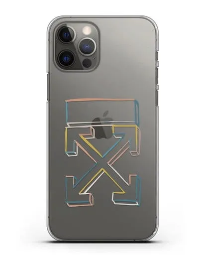 Чехол с дизайном Off-White силиконовый для iPhone 12 Pro