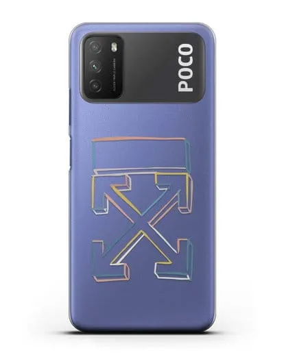 Чехол с дизайном Off-White силиконовый для Xiaomi Poco M3