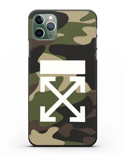 Чехол в стиле милитари Off-White силиконовый для iPhone 11 Pro Max