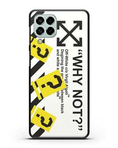 Чехол с надписью Why not? Off-White силиконовый для Samsung Galaxy M53 [SM-M536]