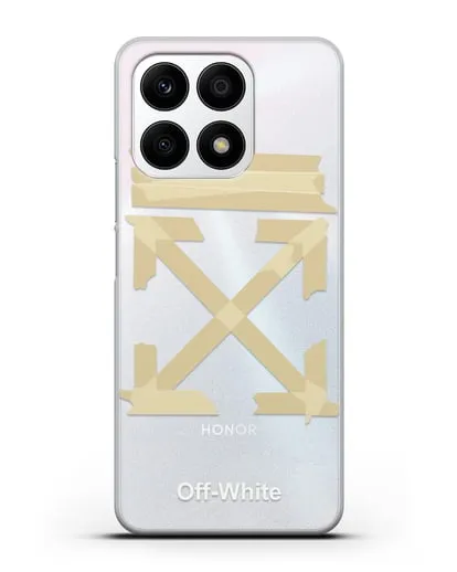 Чехол Off White Tape Arrows силиконовый для Honor X8a