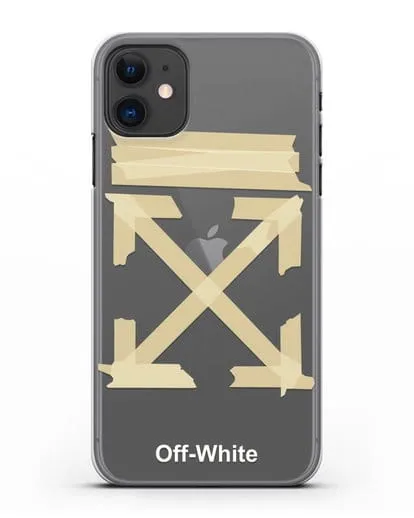 Чехол Off White Tape Arrows силиконовый для iPhone 11
