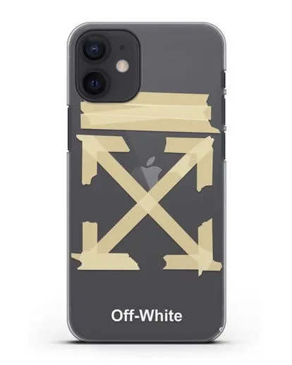 Чехол Off White Tape Arrows силиконовый для iPhone 12 mini
