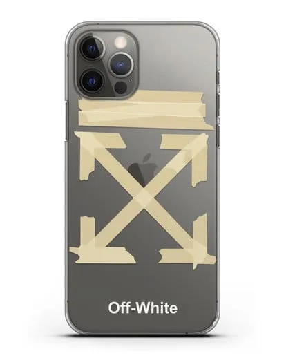 Чехол Off White Tape Arrows силиконовый для iPhone 12 Pro