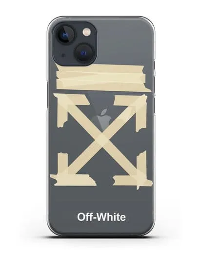 Чехол Off White Tape Arrows силиконовый для iPhone 13