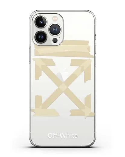 Чехол Off White Tape Arrows силиконовый для iPhone 13 Pro Max