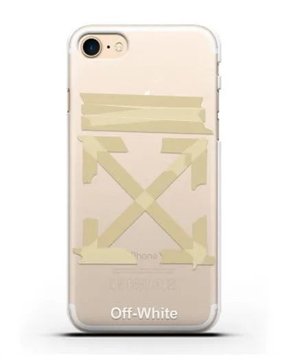Чехол Off White Tape Arrows силиконовый для iPhone 8