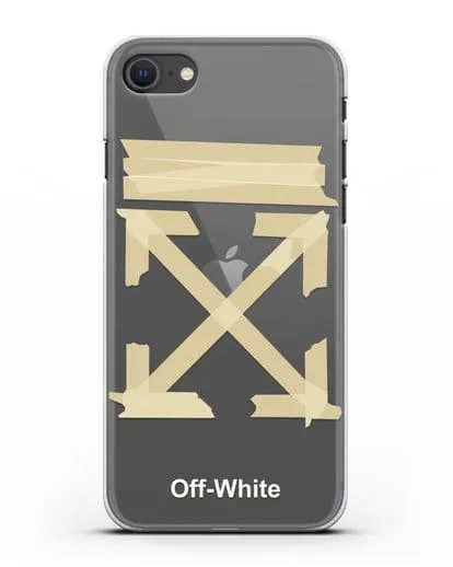 Чехол Off White Tape Arrows силиконовый для iPhone SE 2020