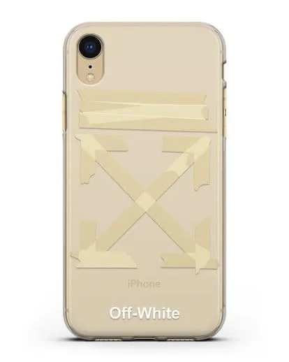 Чехол Off White Tape Arrows силиконовый для iPhone XR