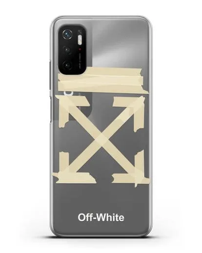 Чехол Off White Tape Arrows силиконовый для Xiaomi Poco M3 Pro