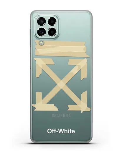 Чехол Off White Tape Arrows силиконовый для Samsung Galaxy M53 [SM-M536]