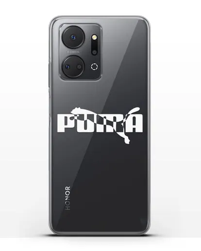 Чехол с логотипом Puma силиконовый для Honor X7a