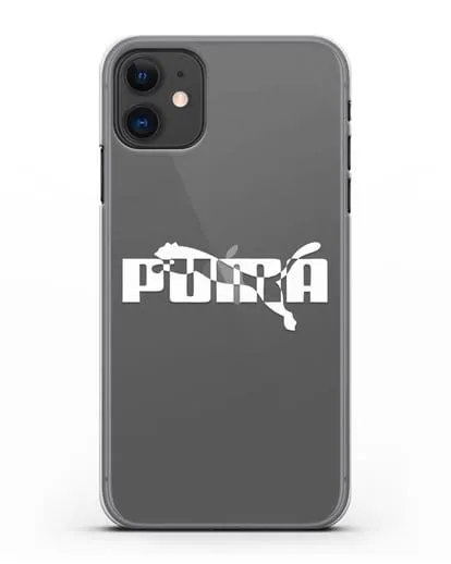 Чехол с логотипом Puma силиконовый для iPhone 11