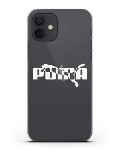 Чехол с логотипом Puma силиконовый для iPhone 12