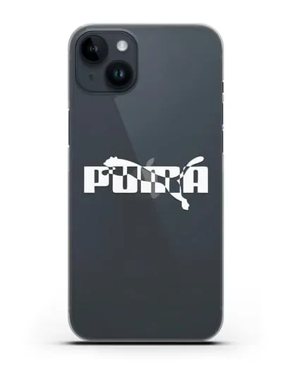 Чехол с логотипом Puma силиконовый для iPhone 14 Plus