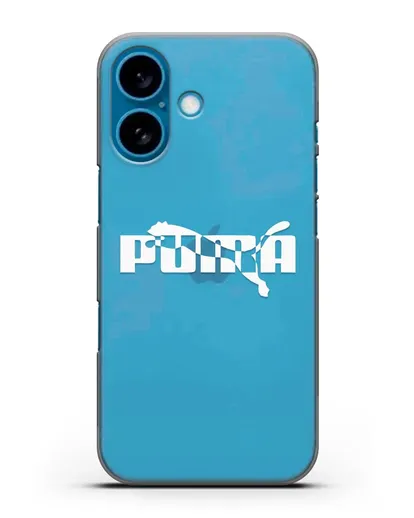 Чехол с логотипом Puma силиконовый для iPhone 16