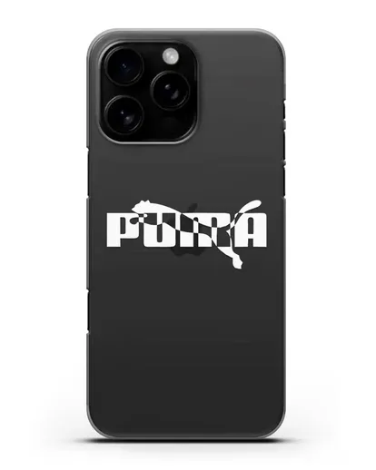 Чехол с логотипом Puma силиконовый для iPhone 16 Pro Max