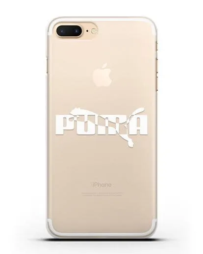 Чехол с логотипом Puma силиконовый для iPhone 7 Plus