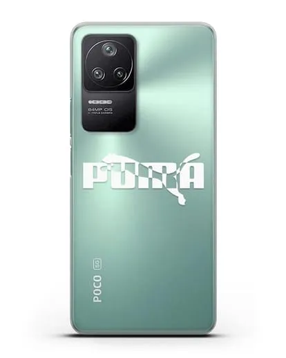 Чехол с логотипом Puma силиконовый для Xiaomi Poco F4