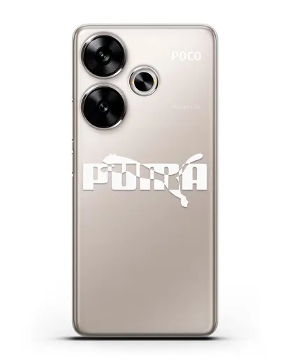 Чехол с логотипом Puma силиконовый для Xiaomi Poco F6
