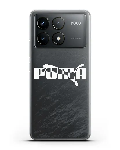 Чехол с логотипом Puma силиконовый для Xiaomi Poco F6 Pro