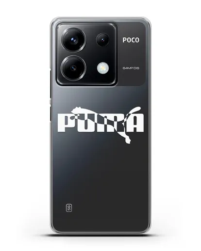 Чехол с логотипом Puma силиконовый для Xiaomi Poco X6