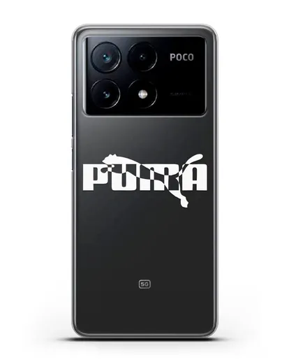 Чехол с логотипом Puma силиконовый для Xiaomi Poco X6 Pro