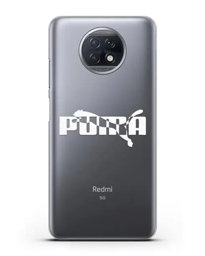 Чехол с логотипом Puma силиконовый для Xiaomi Redmi Note 9T
