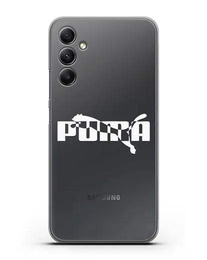 Чехол с логотипом Puma силиконовый для Samsung Galaxy A34 [SM-A346]