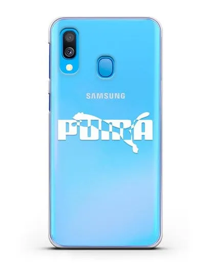 Чехол с логотипом Puma силиконовый для Samsung Galaxy A40 [SM-A405F]