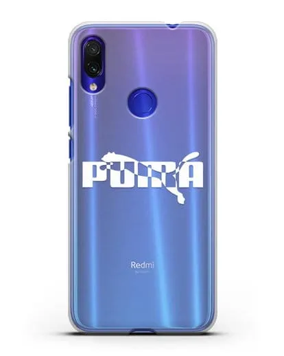 Чехол с логотипом Puma силиконовый для Xiaomi Redmi Note 7