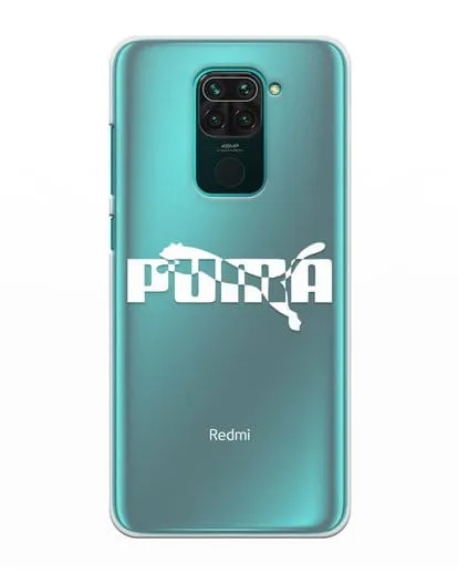 Чехол с логотипом Puma силиконовый для Xiaomi Redmi Note 9