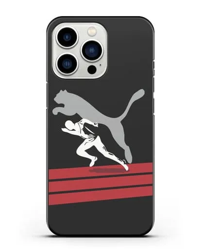Чехол с рисунком Puma силиконовый для iPhone 13 Pro