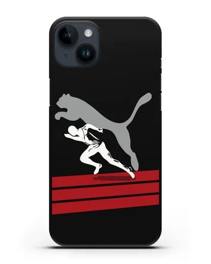 Чехол с рисунком Puma силиконовый для iPhone 14 Plus