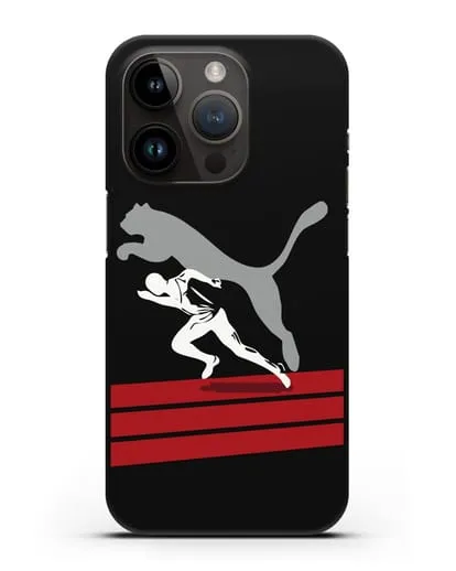 Чехол с рисунком Puma силиконовый для iPhone 14 Pro