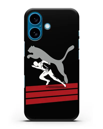 Чехол с рисунком Puma силиконовый для iPhone 16