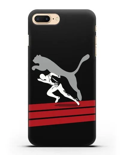 Чехол с рисунком Puma силиконовый для iPhone 7 Plus