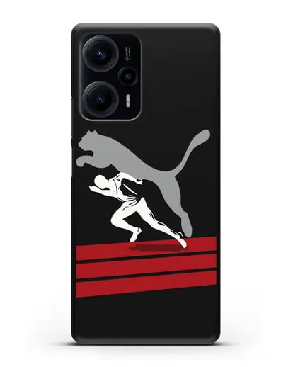 Чехол с рисунком Puma силиконовый для Xiaomi Poco F5