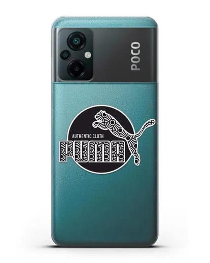 Чехол с паттерном Puma силиконовый для Xiaomi Poco M5