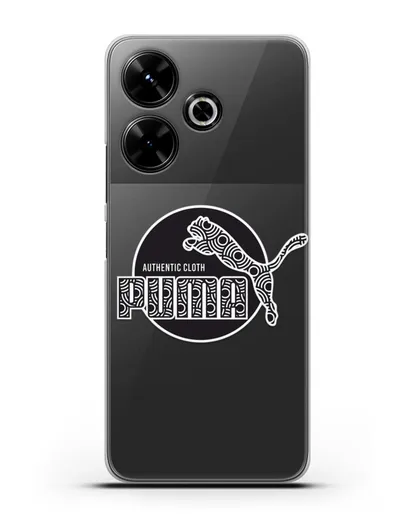 Чехол с паттерном Puma силиконовый для Xiaomi Poco M6