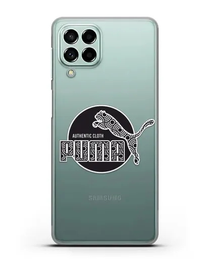 Чехол с паттерном Puma силиконовый для Samsung Galaxy M53 [SM-M536]