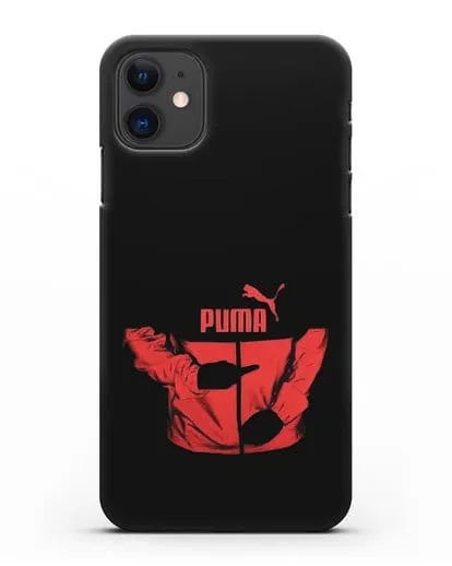 Чехол с символикой Puma силиконовый для iPhone 11