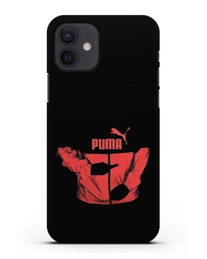 Чехол с символикой Puma силиконовый для iPhone 12