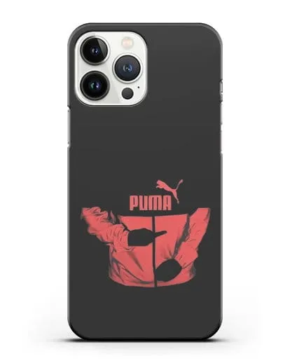 Чехол с символикой Puma силиконовый для iPhone 13 Pro Max
