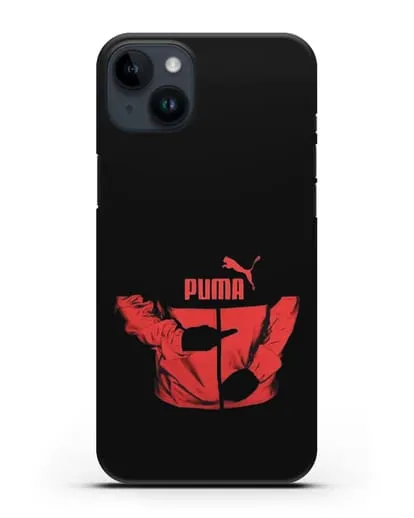 Чехол с символикой Puma силиконовый для iPhone 14 Plus
